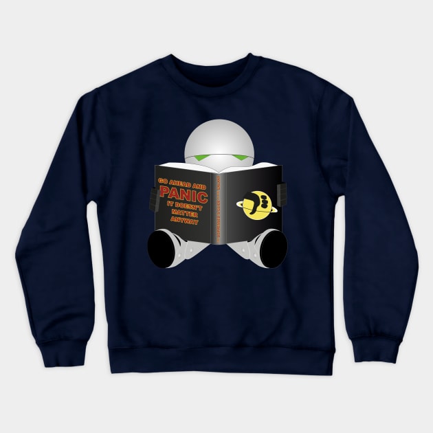 The Depressed's Guide to the Galaxy Crewneck Sweatshirt by MissAnthropic